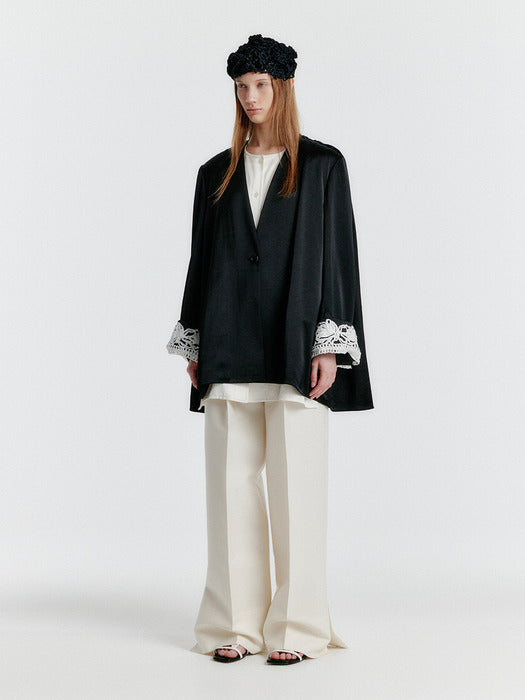 Eenk Yilona Side-slit Pants - Ivory