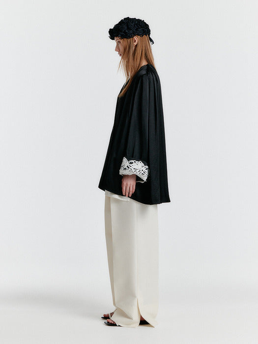 Eenk Yilona Side-slit Pants - Ivory
