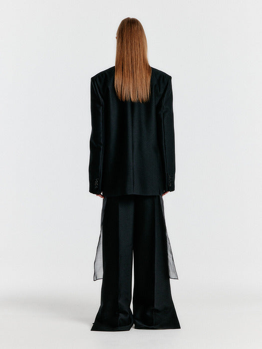 Eenk Yilona Side-slit Pants - Black
