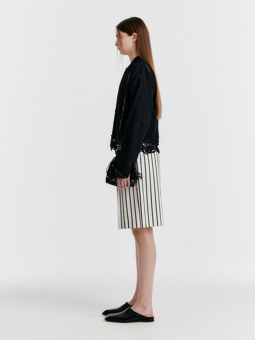 [EENK] Yova Tucked Half Shorts - White