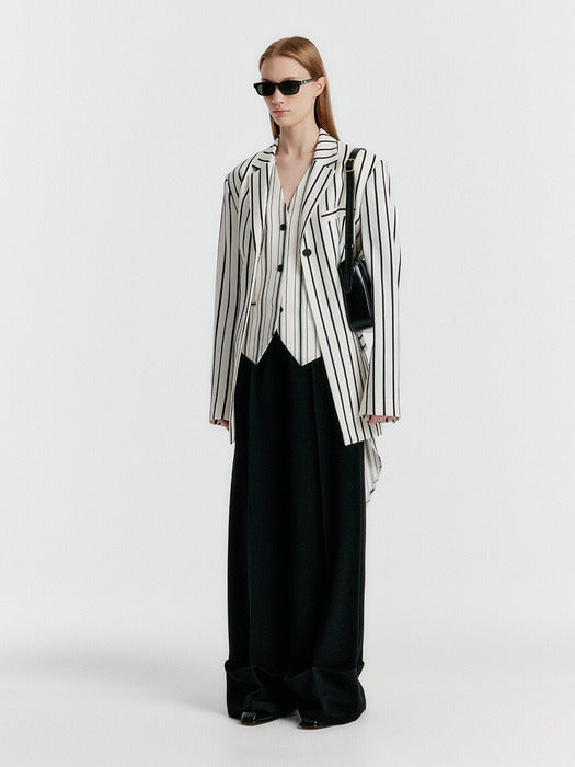 [EENK] Yoho Turn-up Pants - Black