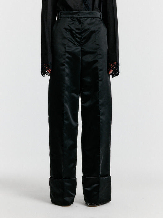 Eenk Yoho Turn-up Pants - Z-Black