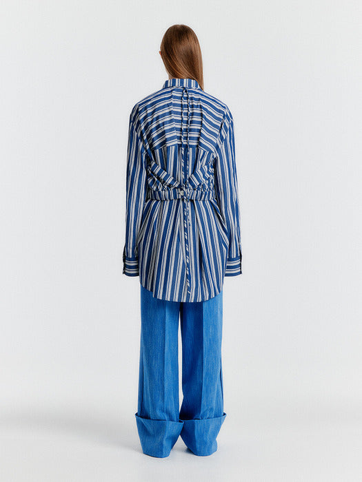 Eenk Yoho Turn-up Pants - Blue