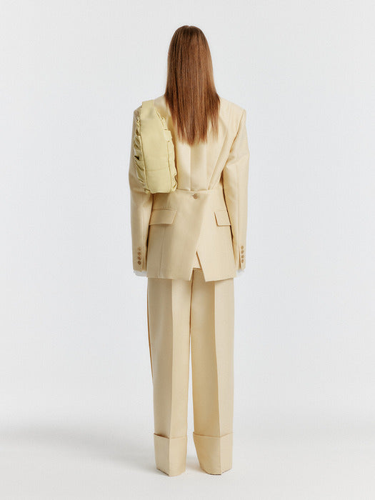 Eenk Yoho Turn-up Pants - Yellow