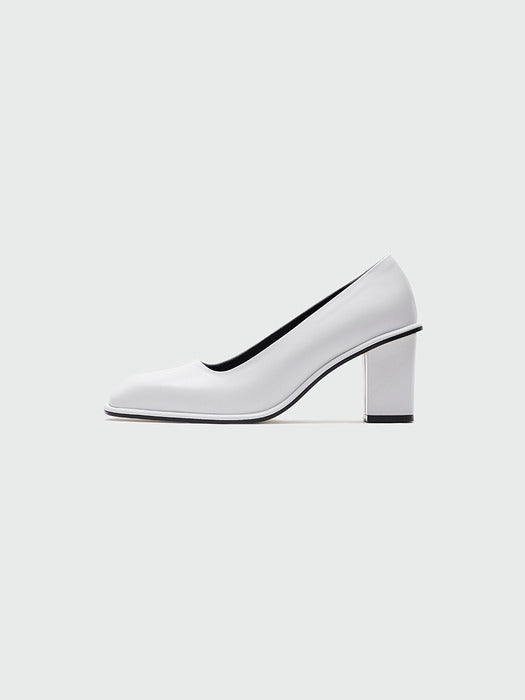 Eenk Yump Square-toe Pumps - White