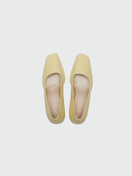Eenk Yump Square-toe Pumps - Yellow