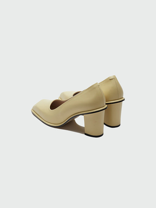Eenk Yump Square-toe Pumps - Yellow