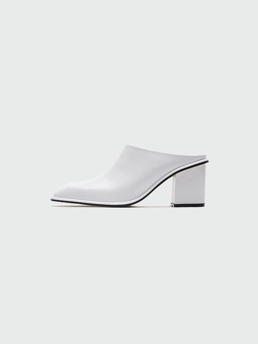 Eenk Ycoop Square-toe Mules - White