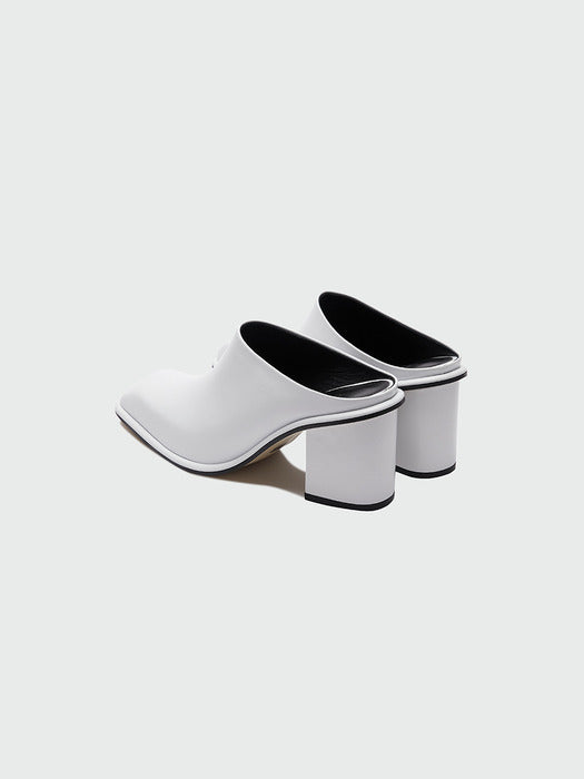 Eenk Ycoop Square-toe Mules - White