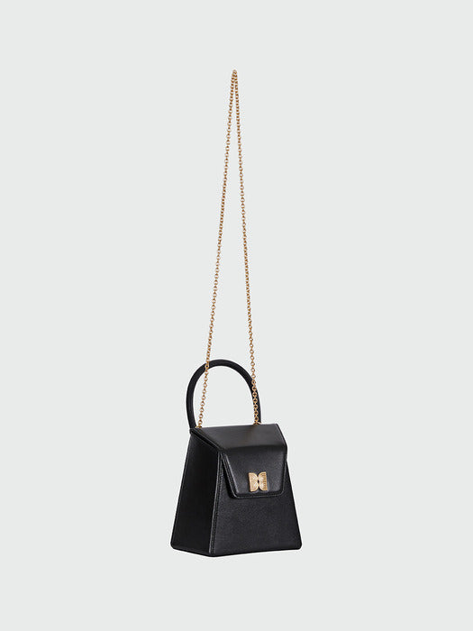 Eenk Helen Hard-shaped Chain Bag - Black