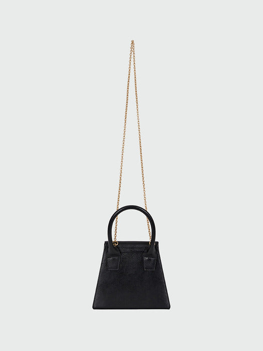 Eenk Helen Hard-shaped Chain Bag - Black