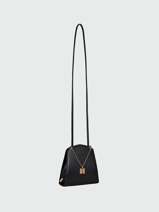 Eenk Her Chain Logo Bag - Black