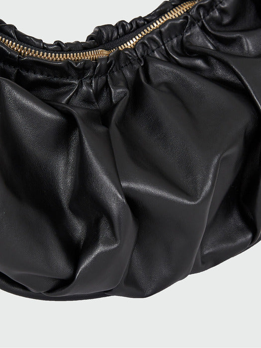 Eenk Heyden Shirring Shoulder Bag - Black