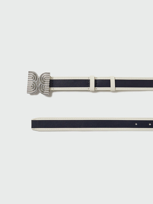 Eenk Yemee Pendant Belt - Navy/Ivory