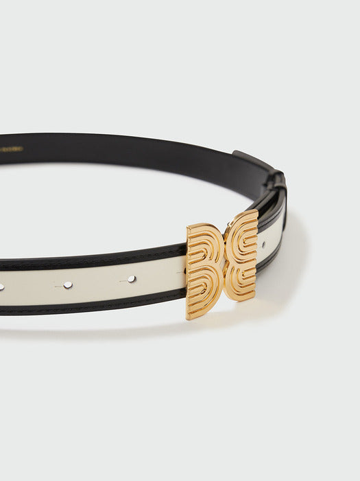 Eenk Yemee Pendant Belt - Ivory/Black