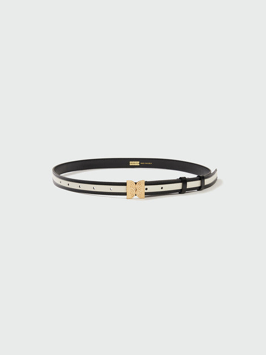 Eenk Yenee Pendant Belt - Ivory/Black