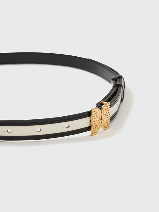 Eenk Yenee Pendant Belt - Ivory/Black