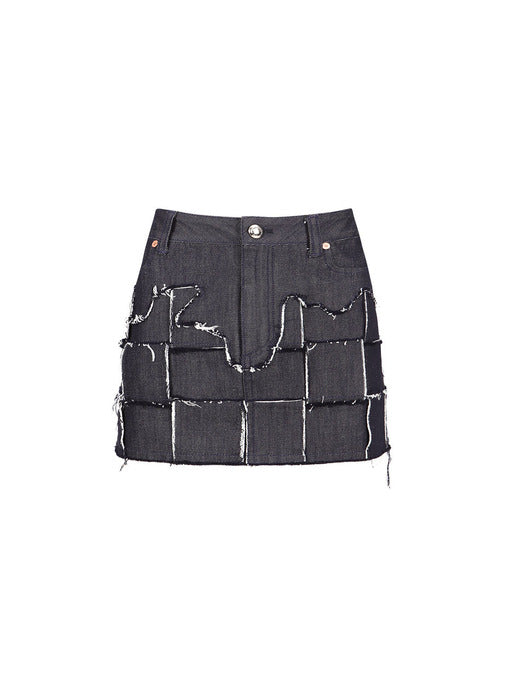 [andersson bell] DENIS WEAVING DENIM MINI SKIRT apa716w(INDIGO)
