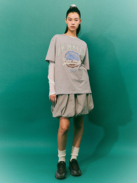 Raive String Mini Skirt in Grey