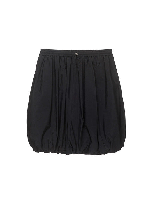 Raive String Mini Skirt in Black