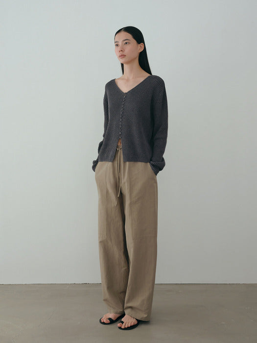 [moia] ribbed cardigan (blue stone)