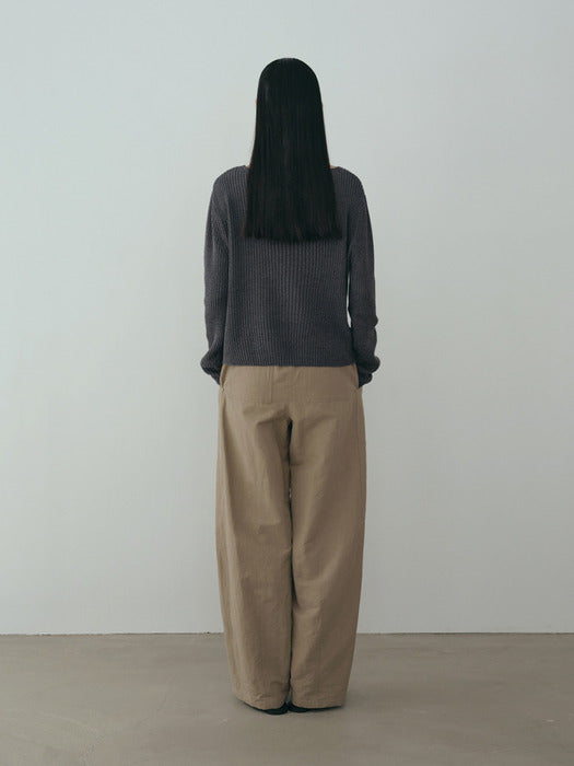 [moia] ribbed cardigan (blue stone)