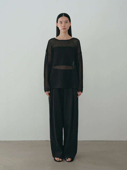 [moia] net paper round (black)