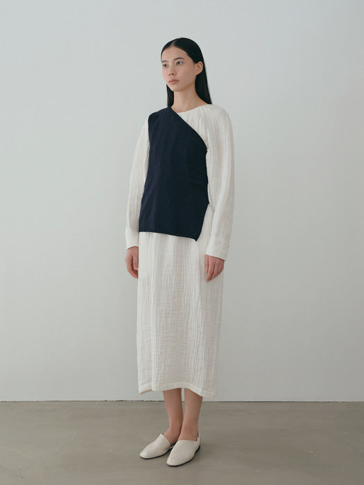 [moia] linen dress (white)