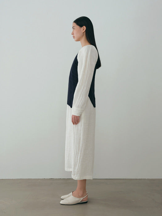 [moia] linen dress (white)