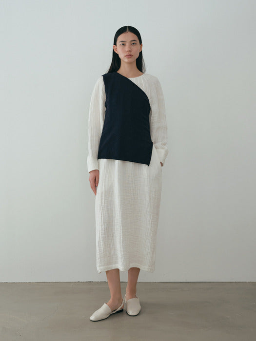 [moia] linen dress (white)