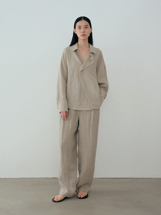 [moia] cutting wrap shirt (natural)