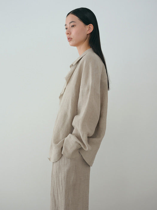 [moia] cutting wrap shirt (natural)