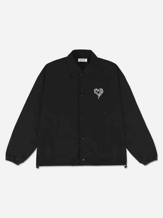 [ambler] AMBLER SUNSET Over fit Coach Jacket AOU101 (Black)
