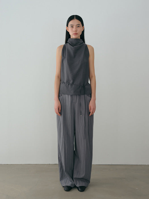 [moia] cowl sleeveless (blue stone)