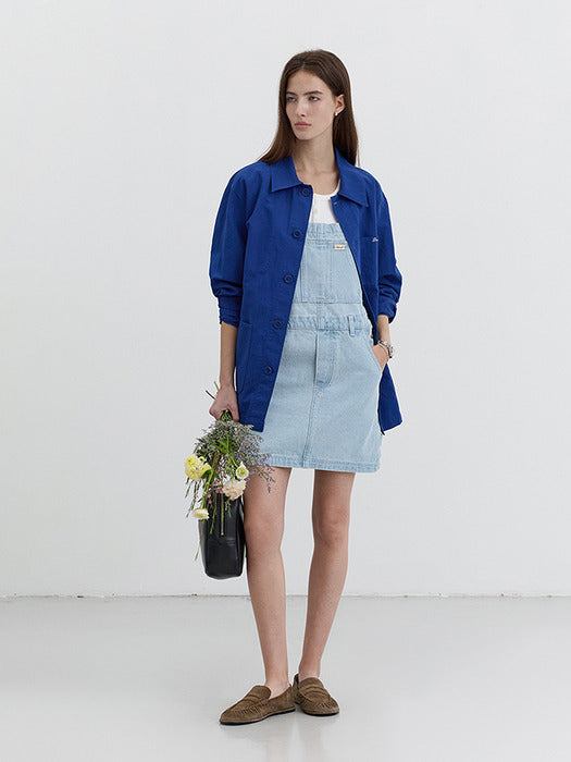 [dunst] DENIM OVERALL DRESS LIGHT BLUE_UDDR5B224B1