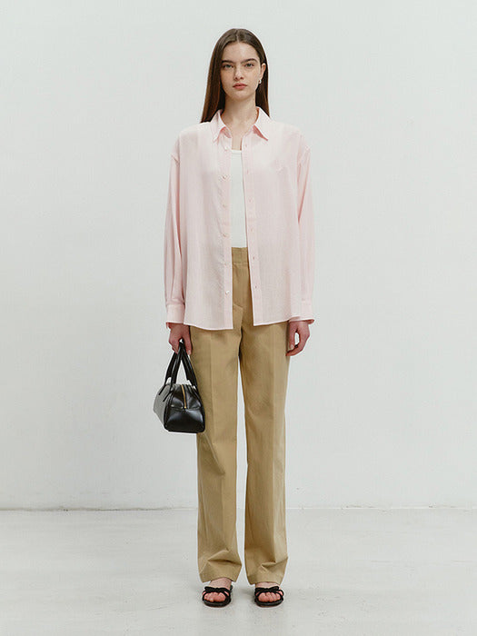 Dunst Summer Soft Chino Slacks Beige