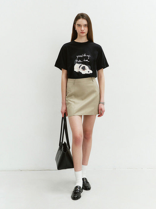 Dunst Unisex Puppy T-Shirt Black