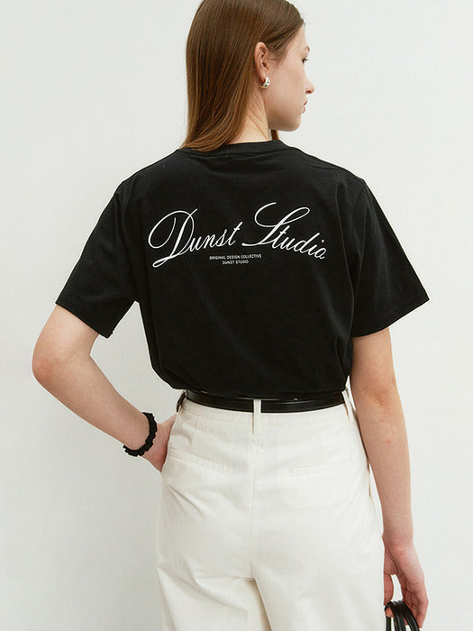 Dunst Unisex Arch Logo T-Shirt Black
