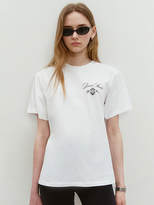Dunst Unisex Arch Logo T-Shirt Off White