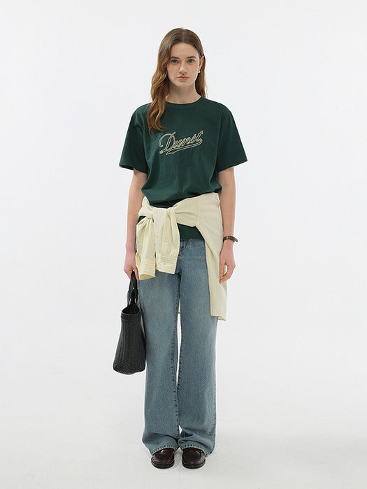 Dunst Unisex Chain Logo T-Shirt Green