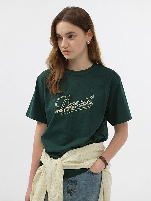 Dunst Unisex Chain Logo T-Shirt Green