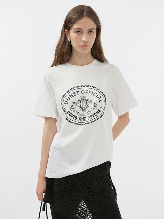 Dunst Unisex Cupid Campus T-Shirt Off White