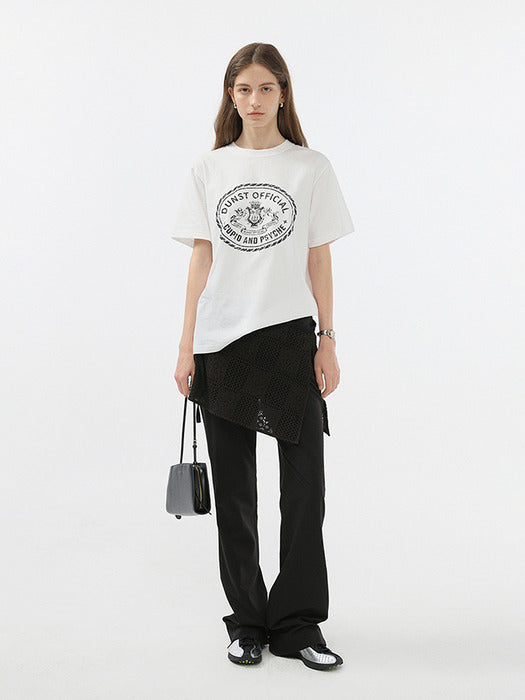 Dunst Unisex Cupid Campus T-Shirt Off White