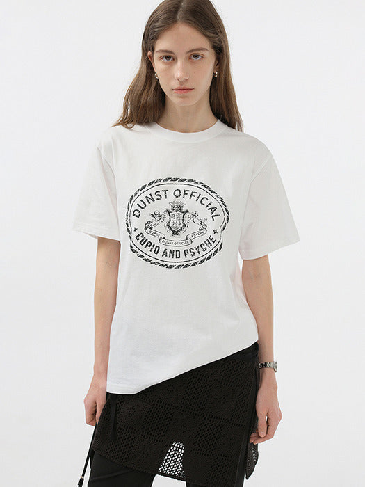 Dunst Unisex Cupid Campus T-Shirt Off White