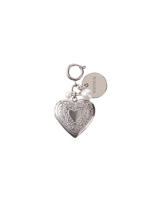 [vunque] Heart Memory Charm Piccolo Silver