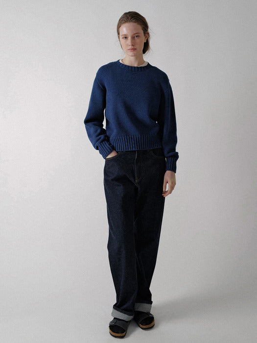 [nothing written] Boyfriend cotton denim (Selvage)