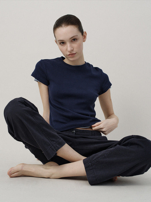 [nothing written] 90s t-shirt (Navy)