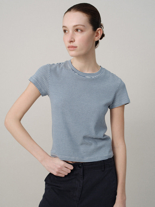 Nothing Written 90s t-shirt (Stripe blue)