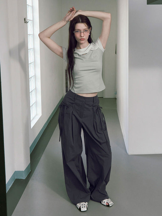 [raive] Big Pocket String Pants VW4ML179_3color