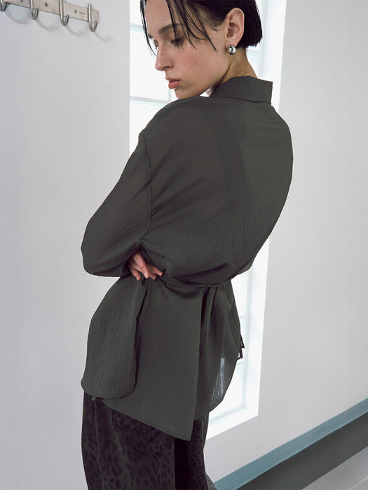 [raive] See-through Slit Cut Shirt VW4MB108_3color